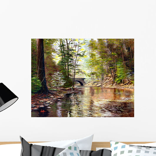 Stone Bridge Wall Decal