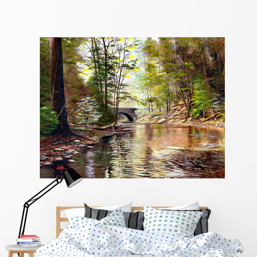 Stone Bridge Wall Decal