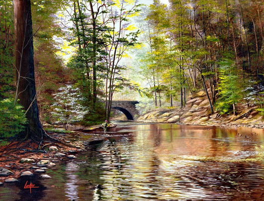Stone Bridge Wall Decal