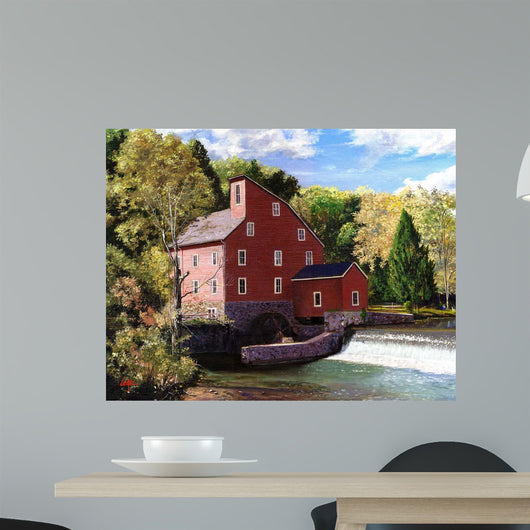 Red Mill Wall Decal