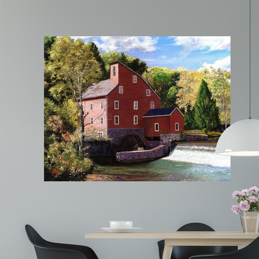Red Mill Wall Decal