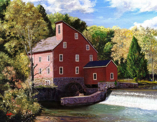 Red Mill Wall Decal