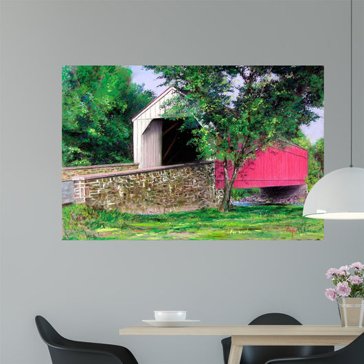 Covered Bridge Wall Decal