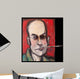 Hunter S Thompson With Cig Black Wall Mural