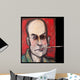 Hunter S Thompson With Cig Black Wall Mural