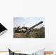 Destroyed Iraqi Tanks near Wall Decal