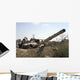 Destroyed Iraqi Tanks near Wall Decal