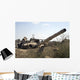 Destroyed Iraqi Tanks near Wall Decal