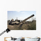Destroyed Iraqi Tanks near Wall Decal