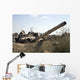 Destroyed Iraqi Tanks near Wall Decal
