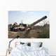 Destroyed Iraqi Tanks near Wall Decal