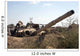 Destroyed Iraqi Tanks near Wall Decal
