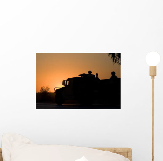 Us Army Humvee with Wall Decal