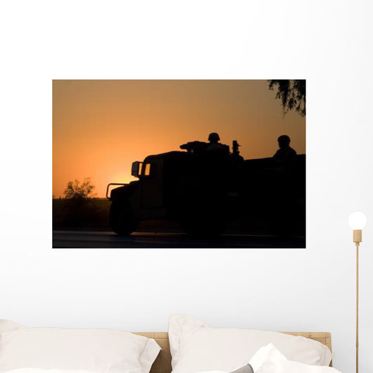 Us Army Humvee with Wall Decal