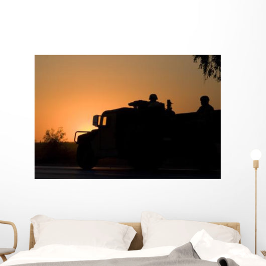 Us Army Humvee with Wall Decal