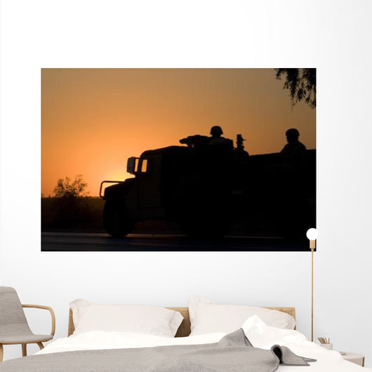 Us Army Humvee with Wall Decal