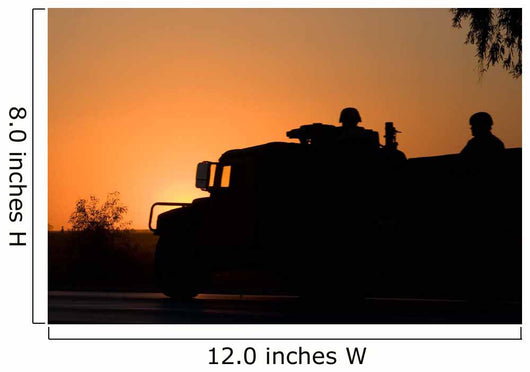 Us Army Humvee with Wall Decal
