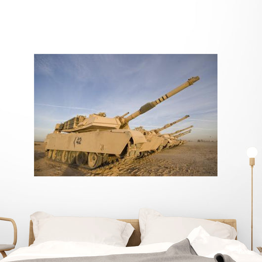 M1 Abrams Tanks Camp Wall Decal Design 17