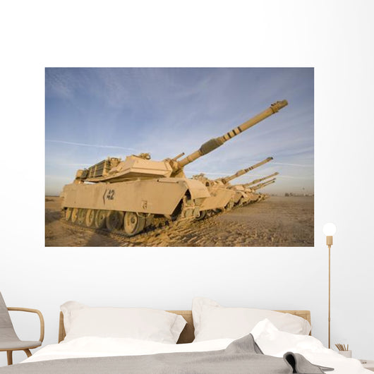M1 Abrams Tanks Camp Wall Decal Design 17