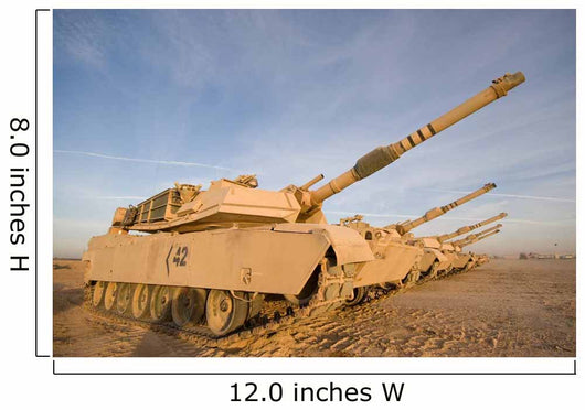 M1 Abrams Tanks Camp Wall Decal Design 17