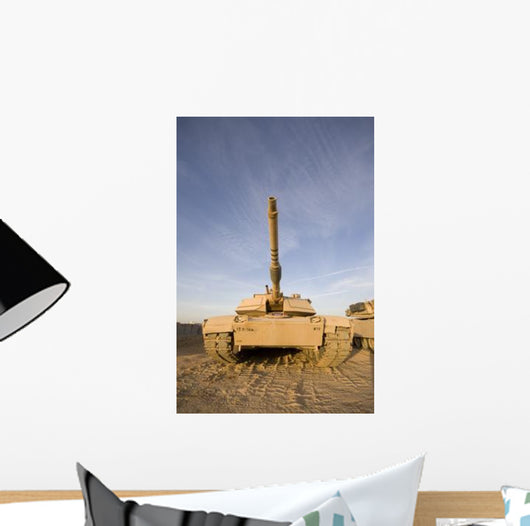 M1 Abrams Tank Camp Wall Decal Design 12