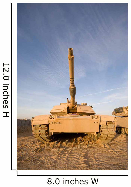 M1 Abrams Tank Camp Wall Decal Design 12