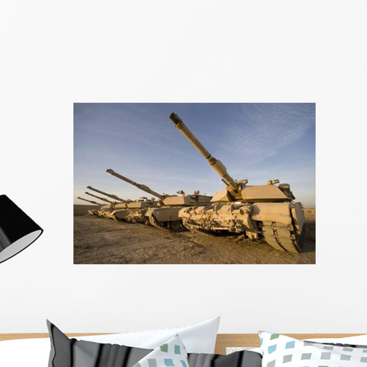 M1 Abrams Tanks Camp Wall Decal Design 16