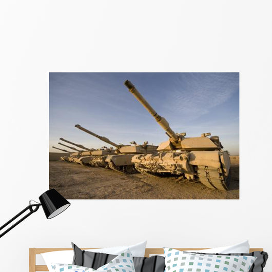 M1 Abrams Tanks Camp Wall Decal Design 16
