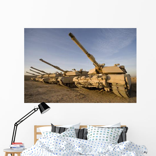 M1 Abrams Tanks Camp Wall Decal Design 16