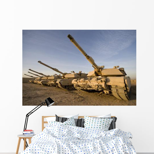 M1 Abrams Tanks Camp Wall Decal Design 16