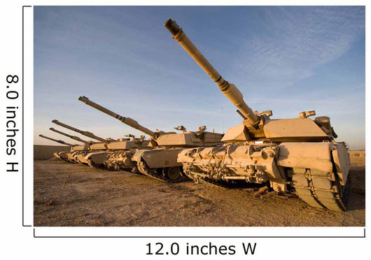 M1 Abrams Tanks Camp Wall Decal Design 16