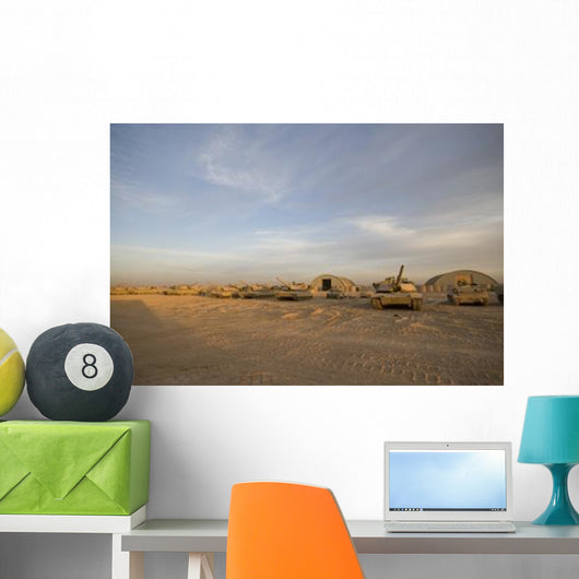 M1 Abrams Tanks Camp Wall Decal Design 15