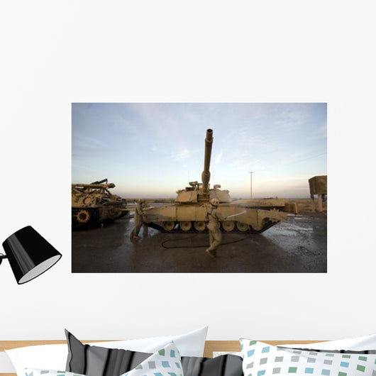 M1 Abrams Tank Camp Wall Decal Design 11