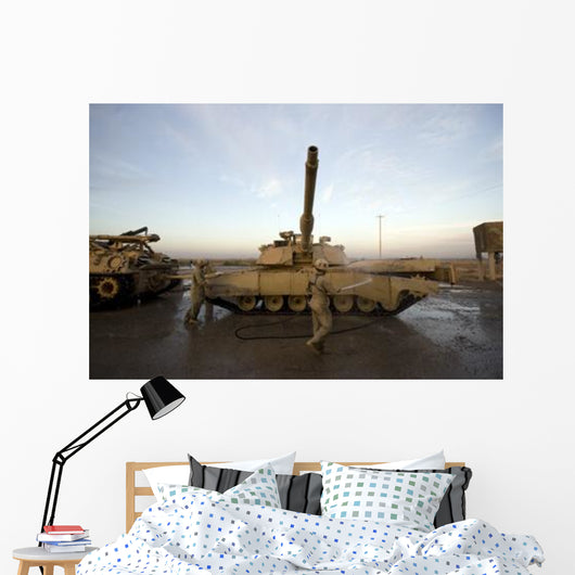 M1 Abrams Tank Camp Wall Decal Design 11
