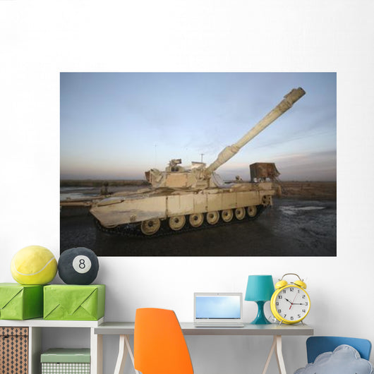 M1 Abrams Tank Camp Wall Decal Design 10
