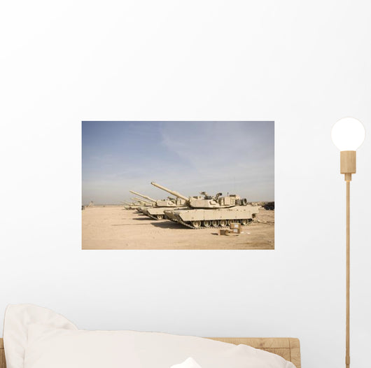 M1 Abrams Tank Camp Wall Decal Design 8