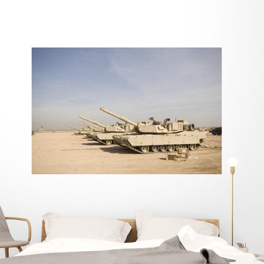 M1 Abrams Tank Camp Wall Decal Design 8