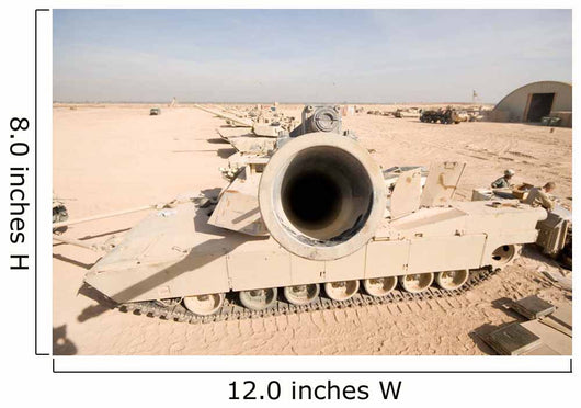 M1 Abrams Tank Camp Wall Decal Design 7