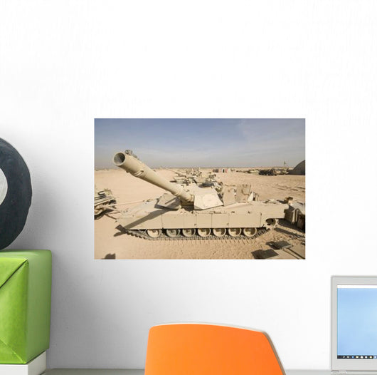 M1 Abrams Tank Camp Wall Decal Design 6
