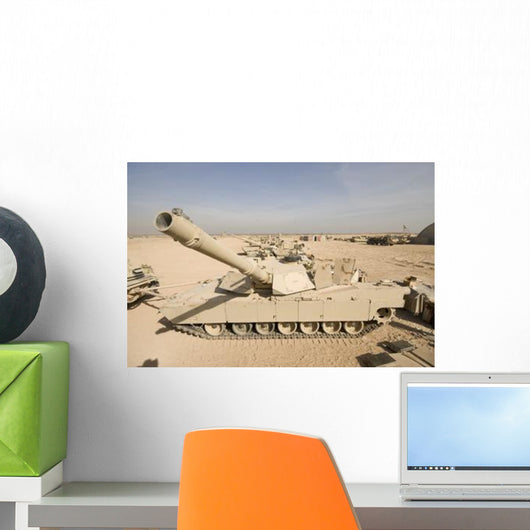 M1 Abrams Tank Camp Wall Decal Design 6