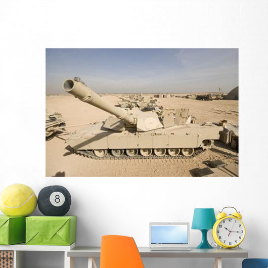 M1 Abrams Tank Camp Wall Decal Design 6