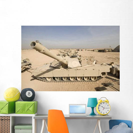 M1 Abrams Tank Camp Wall Decal Design 6