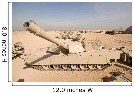M1 Abrams Tank Camp Wall Decal Design 6