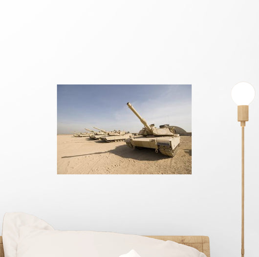 M1 Abrams Tank Camp Wall Decal Design 5