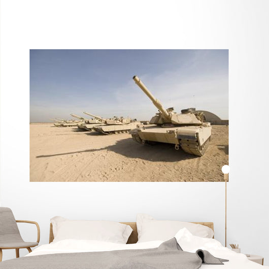 M1 Abrams Tank Camp Wall Decal Design 5
