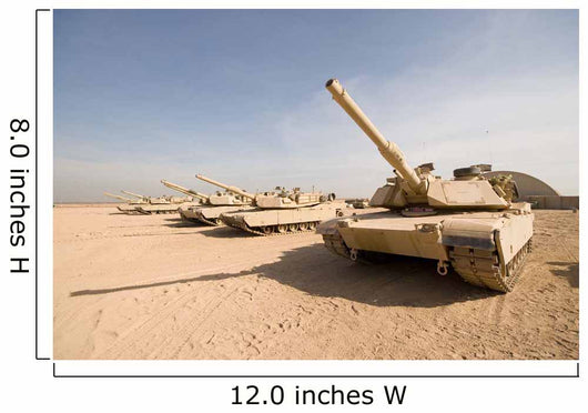 M1 Abrams Tank Camp Wall Decal Design 5