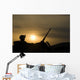 Us Soldier Mans His Wall Decal