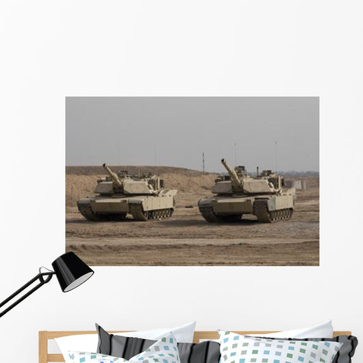 M1 Abrams Tank Camp Wall Decal Design 4