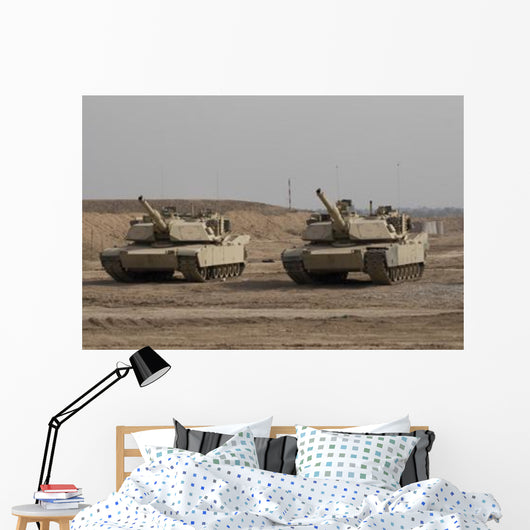 M1 Abrams Tank Camp Wall Decal Design 4