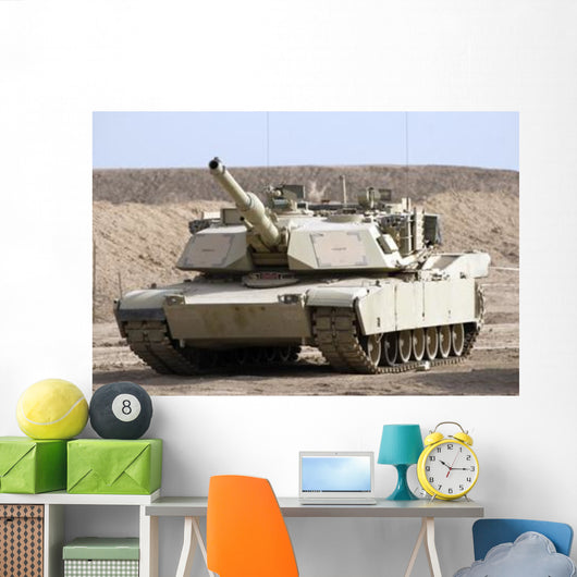 M1 Abrams Tank Camp Wall Decal Design 3